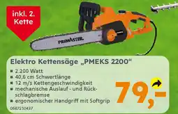 Globus Baumarkt PRIMASTER Elektro Kettensäge „,PMEKS 2200" Angebot
