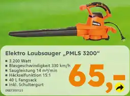 Globus Baumarkt PRIMASTER Elektro Laubsauger „PMLS 3200" Angebot