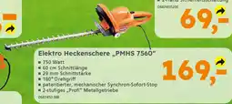 Globus Baumarkt PRIMASTER Elektro Heckenschere „PMHS 7560" Angebot