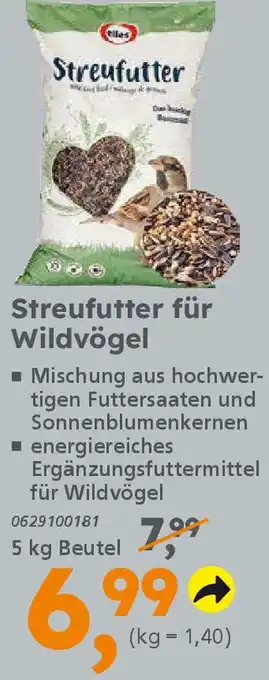 Globus Baumarkt elles Streufutter für Wildvögel Angebot