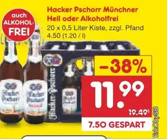 Netto Marken-Discount Hacker-Pschorr Münchner Hell Angebot
