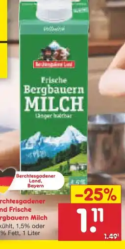 Netto Marken-Discount Berchtesgadener Land Bergbauern Milch Angebot