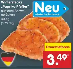 Netto Marken-Discount WestfalenLand Schweine-Wintersteaks Paprika Pfeffer Angebot