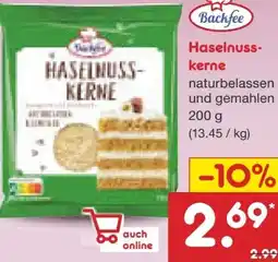 Netto Marken-Discount Backfee Haselnusskerne Angebot