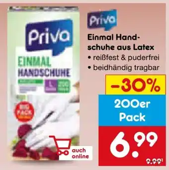 Netto Marken-Discount Priva Einmal-Handschuhe Angebot