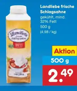 Netto Marken-Discount Landliebe Schlagsahne Angebot