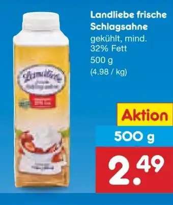 Netto Marken-Discount Landliebe Schlagsahne Angebot