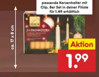 Netto Marken-Discount Dekor Baumkerzen Angebot