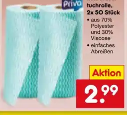 Netto Marken-Discount Priva Mikrofasertuchrolle Angebot