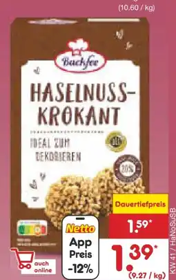 Netto Marken-Discount Backfee Haselnuss-Krokant Angebot