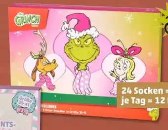 PENNY Damen Socken-Adventskalender The Grinch Angebot