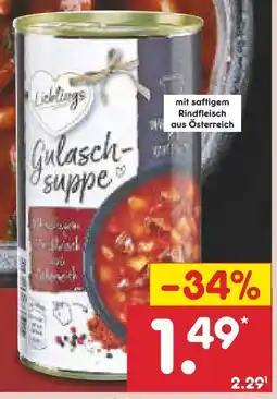 Netto Marken-Discount Lieblings Gulaschsuppe Angebot