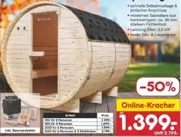 Netto Marken-Discount Artsauna Fasssauna Spitzbergen Angebot
