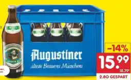 Netto Marken-Discount Augustiner Bräu Lagerbier Hell Angebot