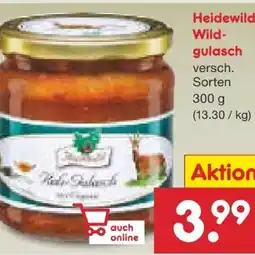 Netto Marken-Discount Heidewild Wildgulasch Angebot