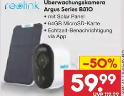 Netto Marken-Discount Reolink Überwachungskamera Argus Series B310 Angebot