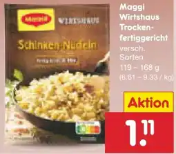 Netto Marken-Discount Maggi Wirtshaus Schinken-Nudeln Angebot