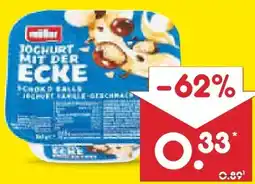 Netto Marken-Discount Müller Joghurt mit der Ecke Schoko Balls Vanille-Geschmack Angebot
