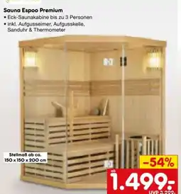 Netto Marken-Discount Artsauna Sauna Espoo Premium Angebot