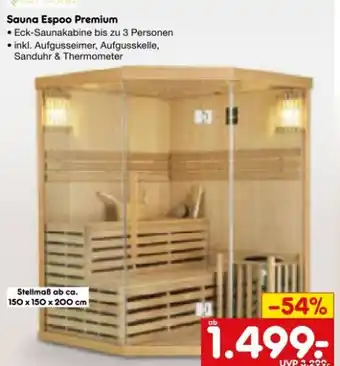 Netto Marken-Discount Artsauna Sauna Espoo Premium Angebot