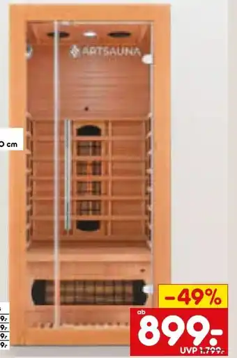 Netto Marken-Discount Artsauna Infrarotkabine Kiruna Angebot
