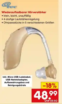 Netto Marken-Discount tec Wiederaufladbarer Angebot