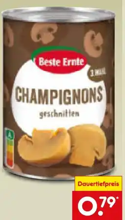 Netto Marken-Discount Beste Ernte Champignons 3. Wahl geschnitten Angebot