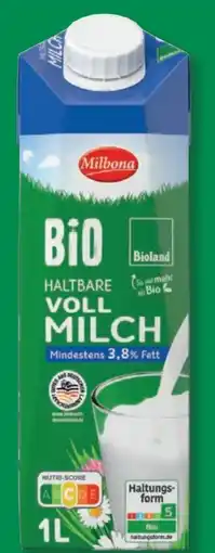 Lidl Milbona Bio-Vollmilch Angebot