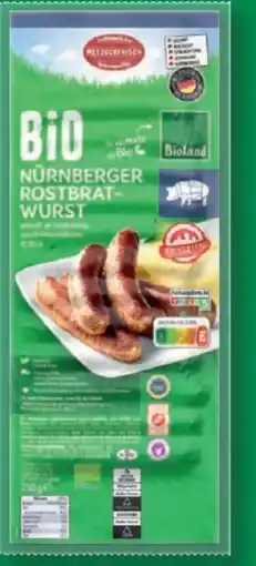 Lidl Metzgerfrisch Bio Nürnberger Rostbratwurst Angebot