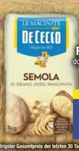 E-Center De Cecco Semola di grano duro rimacinata Angebot