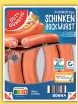 E-Center Gut & Günstig Delikatess-Schinken-Bockwurst Angebot