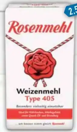 E-Center Rosenmehl Weizenmehl Angebot