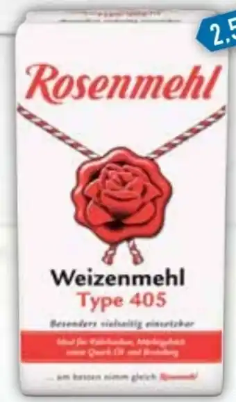 E-Center Rosenmehl Weizenmehl Angebot
