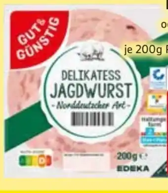 Edeka Gut & Günstig Delikatess Jagdwurst Angebot