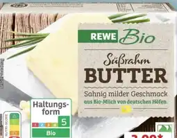 REWE Center Rewe Bio Süßrahm Butter Angebot