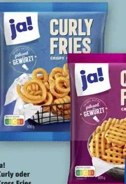 REWE Center ja! Curly Fries Angebot