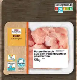 REWE Center Rewe Regional Puten-Gulasch Angebot
