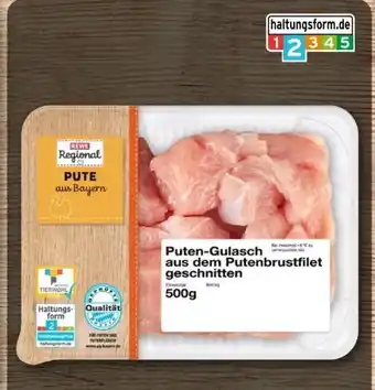 REWE Center Rewe Regional Puten-Gulasch Angebot