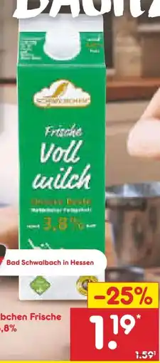 Netto Marken-Discount Schwälbchen Frische fettarme Milch Angebot