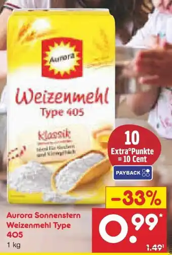 Netto Marken-Discount Aurora Sonnenstern Weizenmehl Angebot