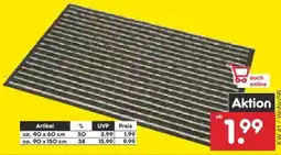 Netto Marken-Discount Dekor Schmutzfangmatte Angebot