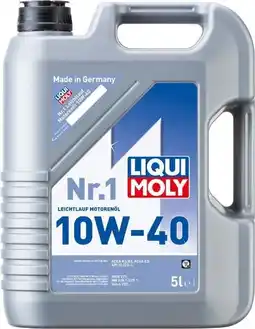 Globus Baumarkt Liqui Moly Leichtlauf Motorenöl Nr. 1 10W40 Angebot