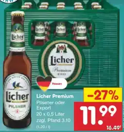 Netto Marken-Discount Licher Premium Bier Angebot