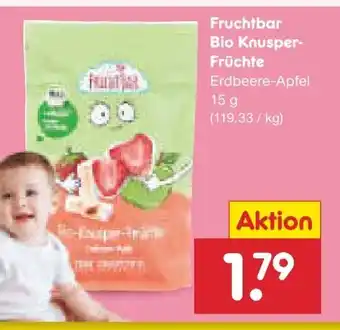 Netto Marken-Discount FruchtBar Bio Knusper-Früchte Angebot