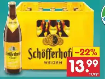 Netto Marken-Discount Schöfferhofer Hefeweizen Naturtrüb Angebot