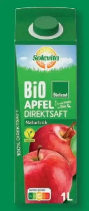 Lidl Solevita Apfel-Direktsaft Naturtrüb Angebot