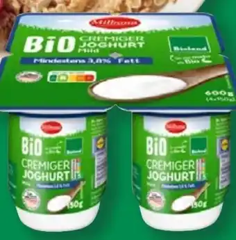 Lidl Milbona Bio Cremiger Joghurt mild Angebot