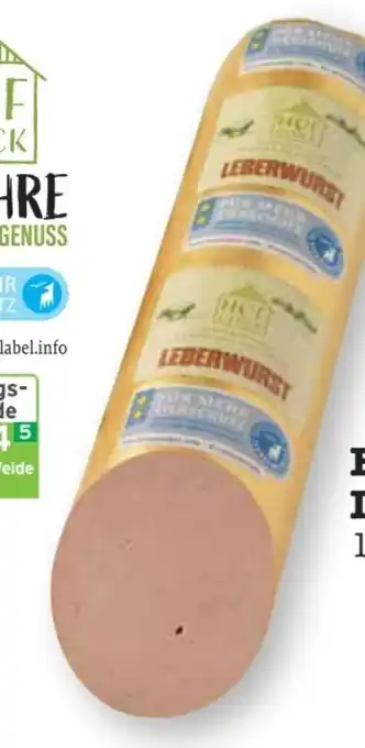 Scheck-in-Center Hofglück Leberwurst Angebot