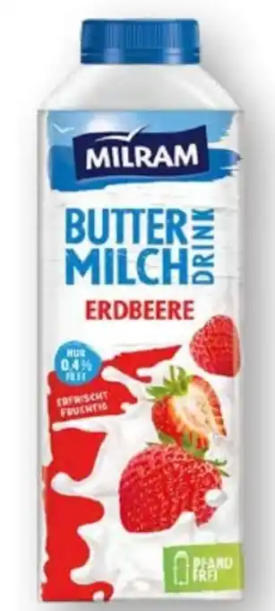 Scheck-in-Center Milram Buttermilch Drink Erdbeere Angebot