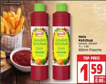 Edeka Hela Ketchup 800ml Angebot